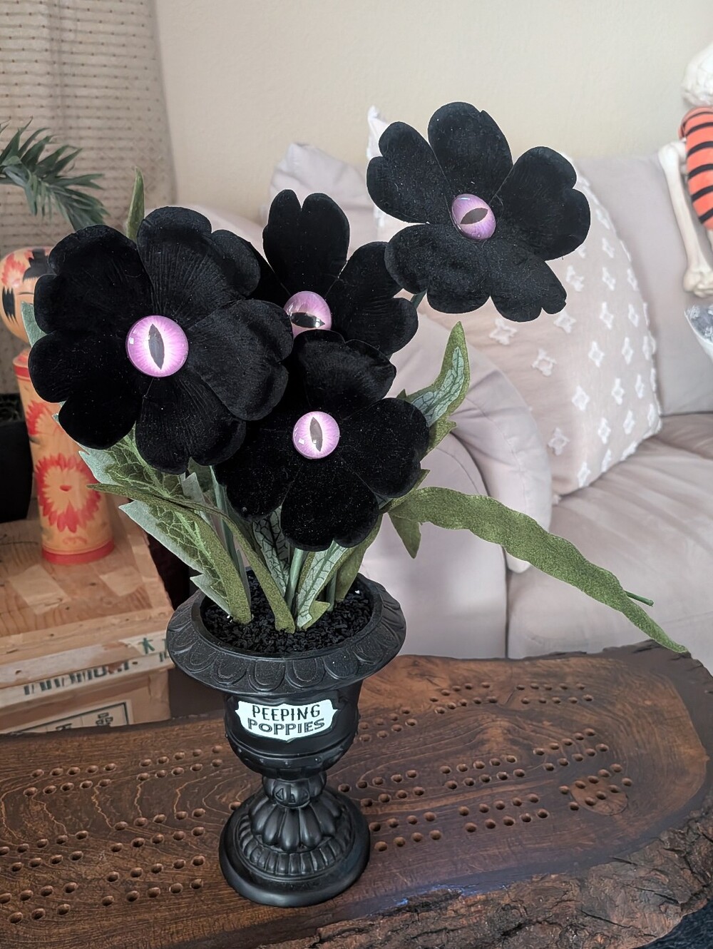 Target Ghoulish Garden Peeping Poppies Halloween Decor